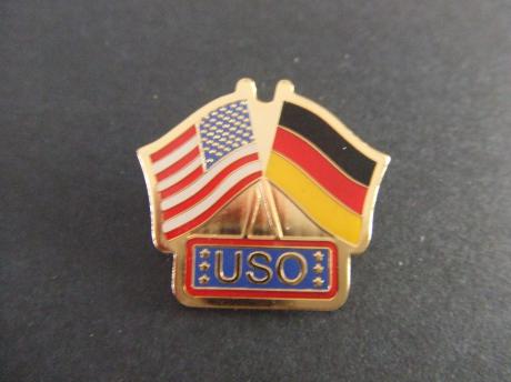 USO United Service Organizations vlag Amerika-Duitsland